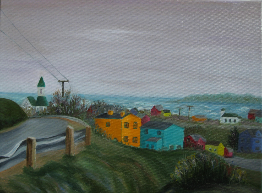 2017 Fishing Village, Newfoundland 16x12 Oil on Canvas